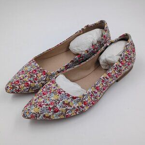 Sun + Stone, Jilly Pointed Toe Flats, Floral, Women's Size 9.5